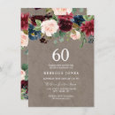 Search for wine 60th birthday invitations Sixtieth