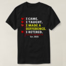 Recherche de professeur retraité tshirts Retraite