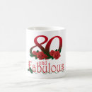 Search for 80th birthday mugs Floral
