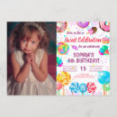 Search for candy birthday invitations Lollipops