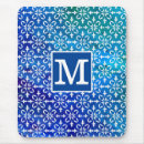 Recherche de damassé vintage tapis souris Monogramme