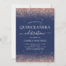 Search for blush and navy quinceanera invitations For her