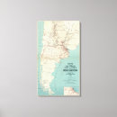 Search for postal canvas prints Map