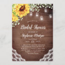 Search for lace bridal shower invitations Sunflower