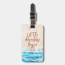 Search for adventure begins luggage tags Elegant