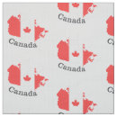 Search for canadian maple leaf fabric Red