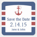 Search for red heart save the date stickers Blue