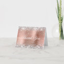 Search for rose gold faux foil cards Blush