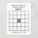 Search for bridal bingo invitations Minimalist
