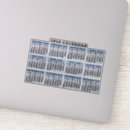 Recherche de calendriers autocollants Jours de la semaine