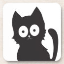 Search for black and white cat coasters Kitten