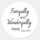 Search for fearfully and wonderfully made stickers Christian