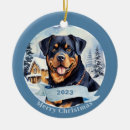 Search for rottweiler ornaments Rottie