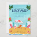 Search for summer beach birthday invitations Hawaiian luau