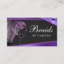 Recherche de violette africaine cartes visite Tressage africain