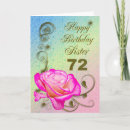 Search for 72nd birthday cards Floral