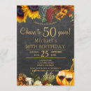 Search for cheers to 50 years invitations Chalkboard