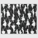 Search for vintage dress wrapping paper Retro