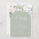 Recherche de sage baby shower invitations Vert