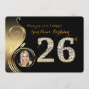 Search for 26th birthday invitations Black
