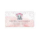 Search for baby elephants return address labels Mother to be