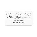 Search for black graduation return address labels Polka dots