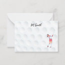 Search for golf note cards Golfer