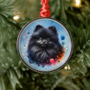 Search for pomeranian ornaments Black