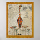 Recherche de girafe colorée posters Animaux