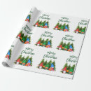 Search for gnome wrapping paper Merry christmas