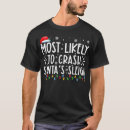 Search for funny christmas mens tshirts Sleigh