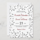 Search for black white red wedding invitations Minimal
