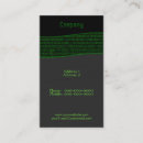 Search for binary codes business cards Software engineer