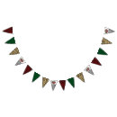 Search for christmas tree bunting flags Gold