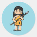 Search for cartoon stone age stickers Cavewoman