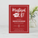 Search for masters degree invitations Mastered it