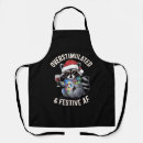 Search for festive aprons Santa