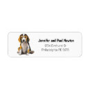 Search for beagle return address labels Watercolor