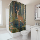 Search for deer hunting shower curtains Rustic
