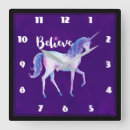 Recherche de licorne magique horloges Pastel
