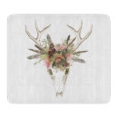 Search for skull cutting boards Floral