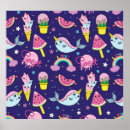 Search for cute narwhal posters Unicorn