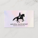 Recherche de cavalier cartes visite Dressage