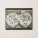 Recherche de cartes antiques puzzles Vintage