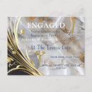 Search for gold silver elegant engagement party invitations Flowers