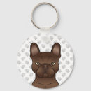 Search for chocolate brown keychains Frenchie