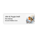 Recherche de winter scene return address labels Festif