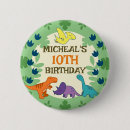 Recherche de anniversaire dinosaure badges Jurassique