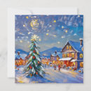 Search for vintage winter village christmas cards Tree