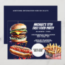 Search for junk food invitations Burger